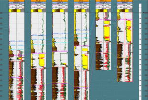 Stratigraphic Framework with Well Data